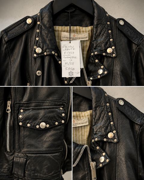 Chaqueta de cuero GOLDEN GOOSE DELUXE, Talla M / 38