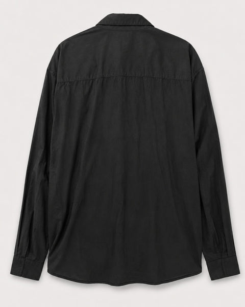 Vista trasera de la camisa negra The Kooples Homme talla XL.