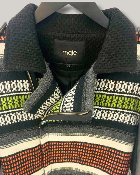 Chaqueta de motociclista tejida al estilo mexicano - MAJE