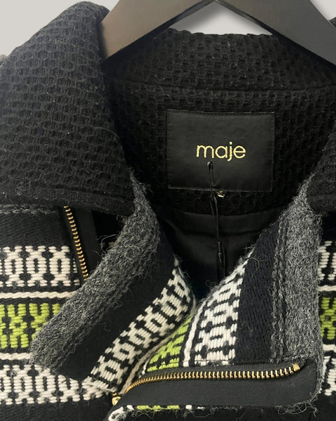 Chaqueta de motociclista tejida al estilo mexicano - MAJE