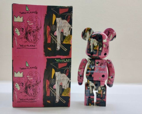 MEDICOM TOY BEARBRICK - ANDY WARHOL & JEAN MICHEL BASQUIAT - CHOGOKIN (ACERO)