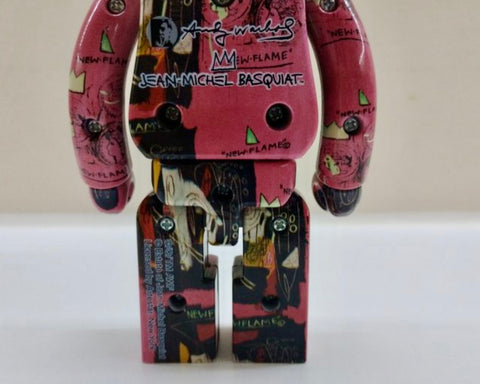 MEDICOM TOY BEARBRICK - ANDY WARHOL & JEAN MICHEL BASQUIAT - CHOGOKIN (ACERO)