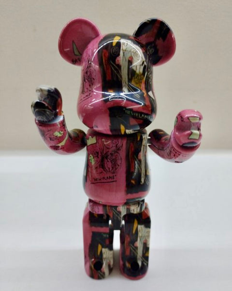 MEDICOM TOY BEARBRICK - ANDY WARHOL & JEAN MICHEL BASQUIAT - CHOGOKIN (ACERO)