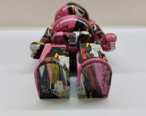 MEDICOM TOY BEARBRICK - ANDY WARHOL & JEAN MICHEL BASQUIAT - CHOGOKIN (ACERO)