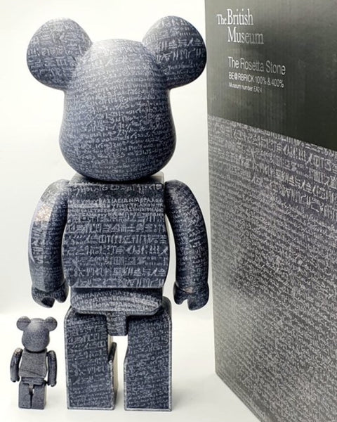 MEDICOM TOY BEARBRICK - THE BRITISH MUSEUM - ROSETTA STONE