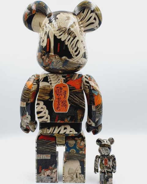 MEDICOM TOY BEARBRICK - THE HUNTED OLD PALACE AT SOMA - UTAGAWA KUNIYOSHI - TOSHUSAI