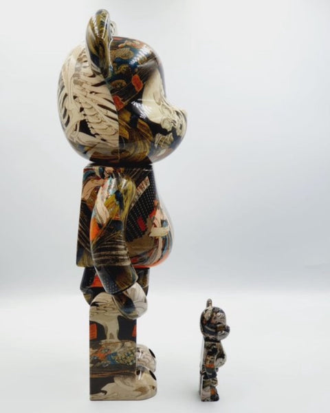 MEDICOM TOY BEARBRICK - THE HUNTED OLD PALACE AT SOMA - UTAGAWA KUNIYOSHI - TOSHUSAI