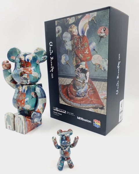 MEDICOM TOY BEARBRICK - BOSTON MUSEUM - CLAUDE MONET - LA JAPONAISE