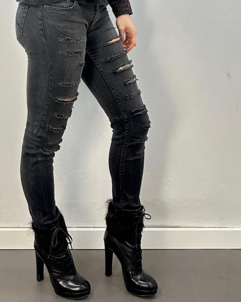 Jeans estilo "destroy" - MAJE