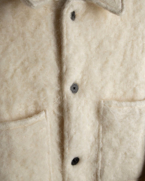 Chaqueta-sobrecamisa nueva de IRO Paris confeccionada en mezcla de lana, seleccionada por CASA BLOOM BARCELONA.