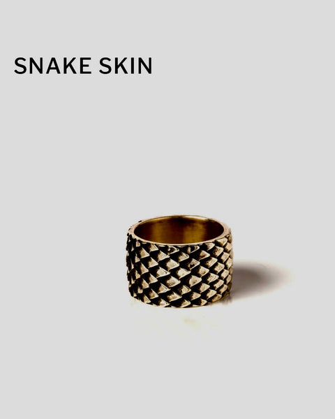 Anillo unisex de plata - Snake Skin - CORPUS CHRISTI