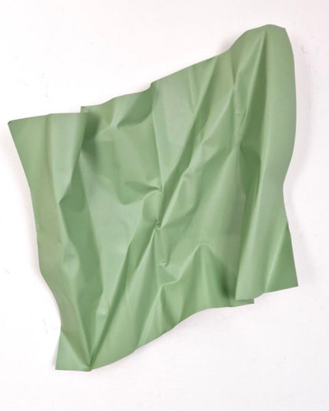 Steel Silk – Matt Olive Green (Wall Sculpture) - JOSÉ SOLER ART