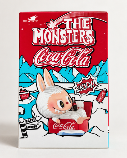 Figura de colección LABUBU de la serie THE MONSTERS × Coca-Cola, de POP MART × HOW2WORK