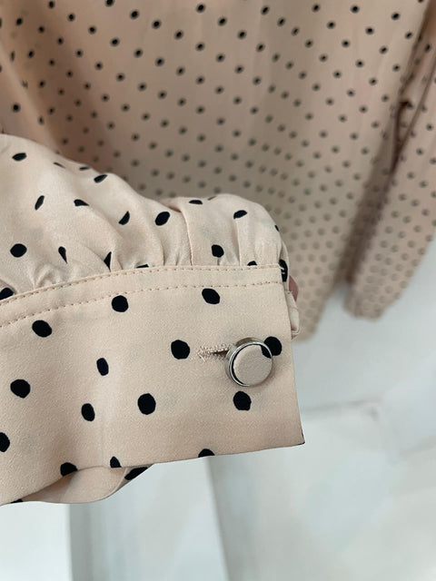 Camisa rosa con lunares negros - THE KOOPLES