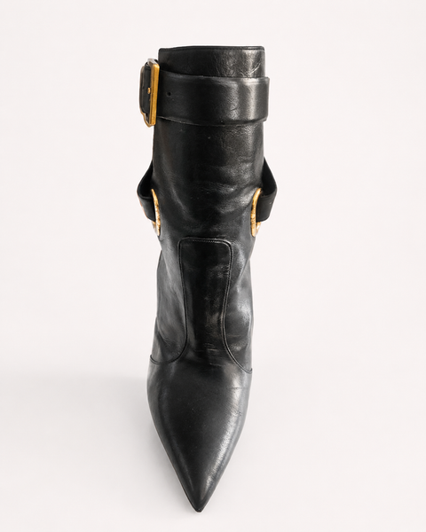 Botines Tacón de Aguja + Suelas Doradas - BARBARA BUI